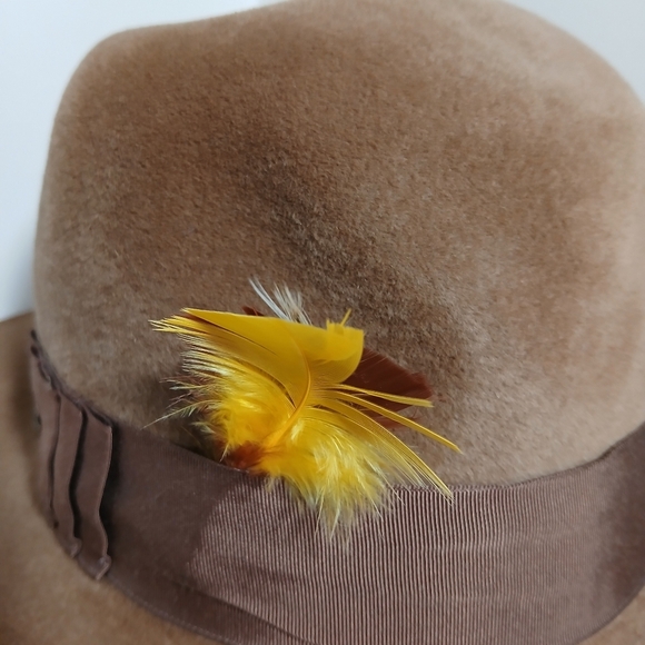 STETSON Vintage Canadian Velour THE PLAYBOY Hat Genuine Leather - Picture 2 of 12